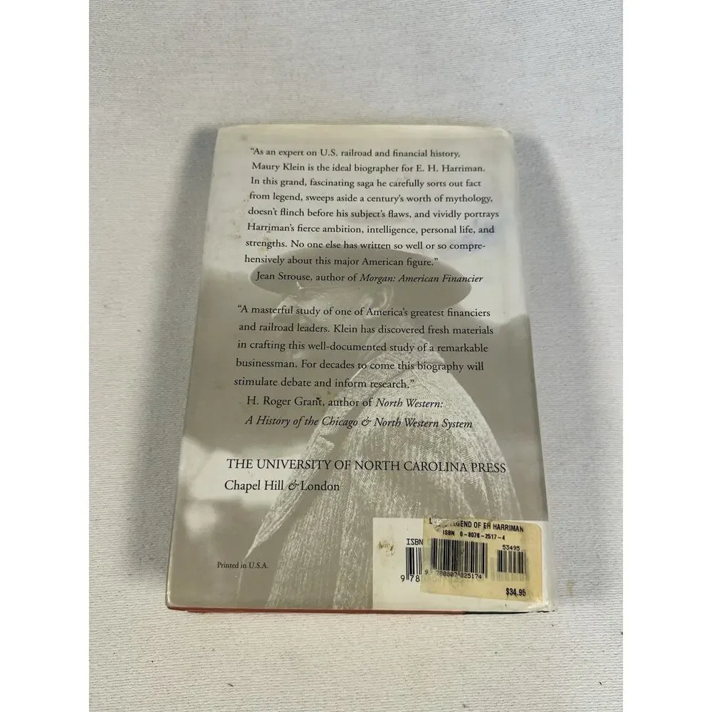 Life & Legend of E H Harriman By Maury Klein w/ dust jacket